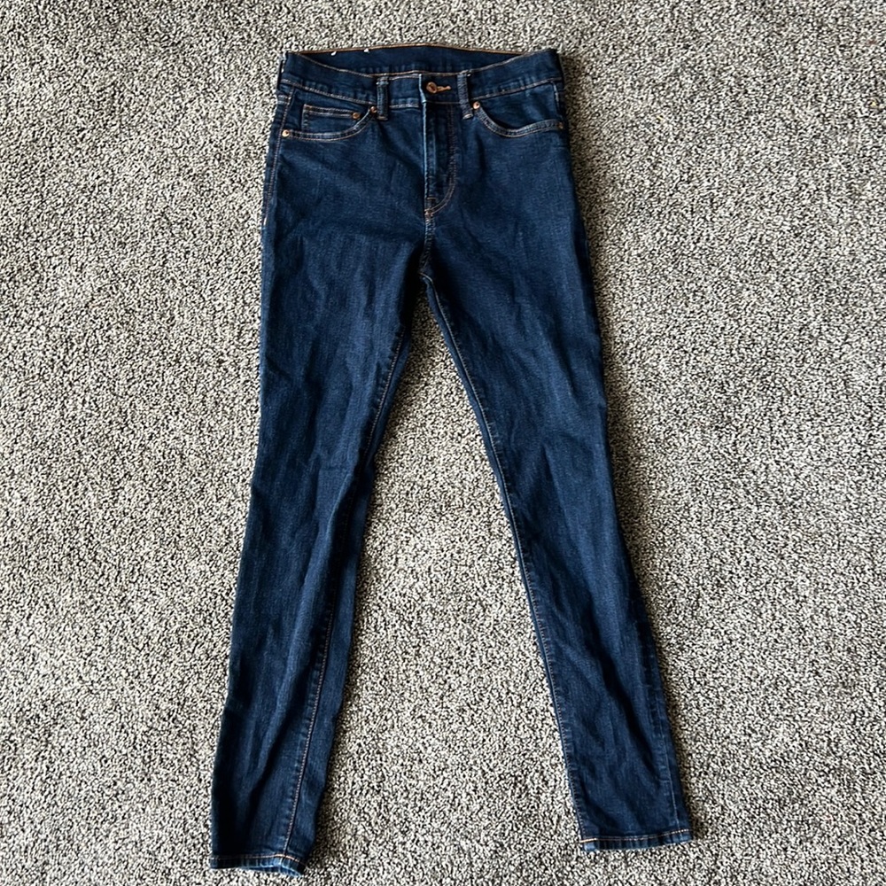 H&M mens dark blue skinny jeans size 30
